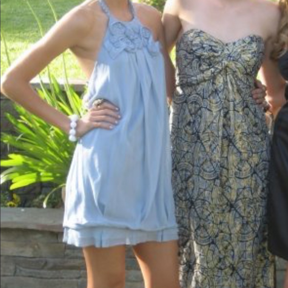 Late blue bcbg dress